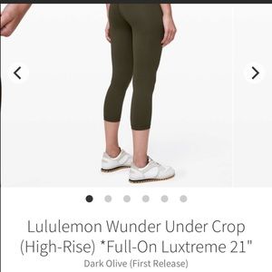 Size 2 Dark Olive Wunder Unders